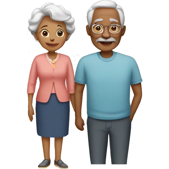 GRANDFATHER AND GRANDMOTHER emoji