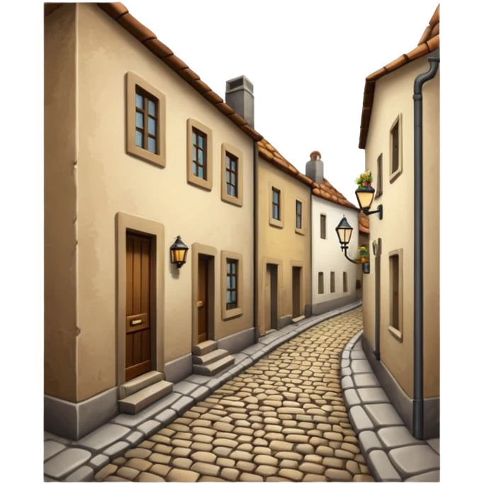 cozy narrow street emoji