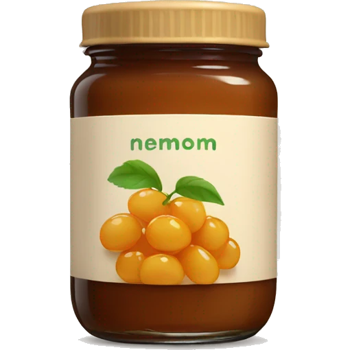 a jar of light-brown jam without a label emoji