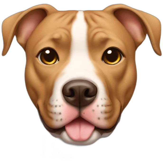Light brown pit bull emoji