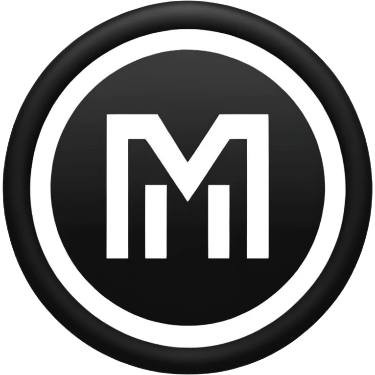 Black circle with “MB” written on in the middle of it. Nothing else no holes or anything. emoji