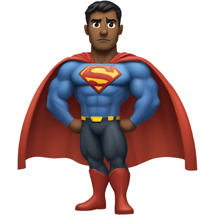 transform into superman emoji