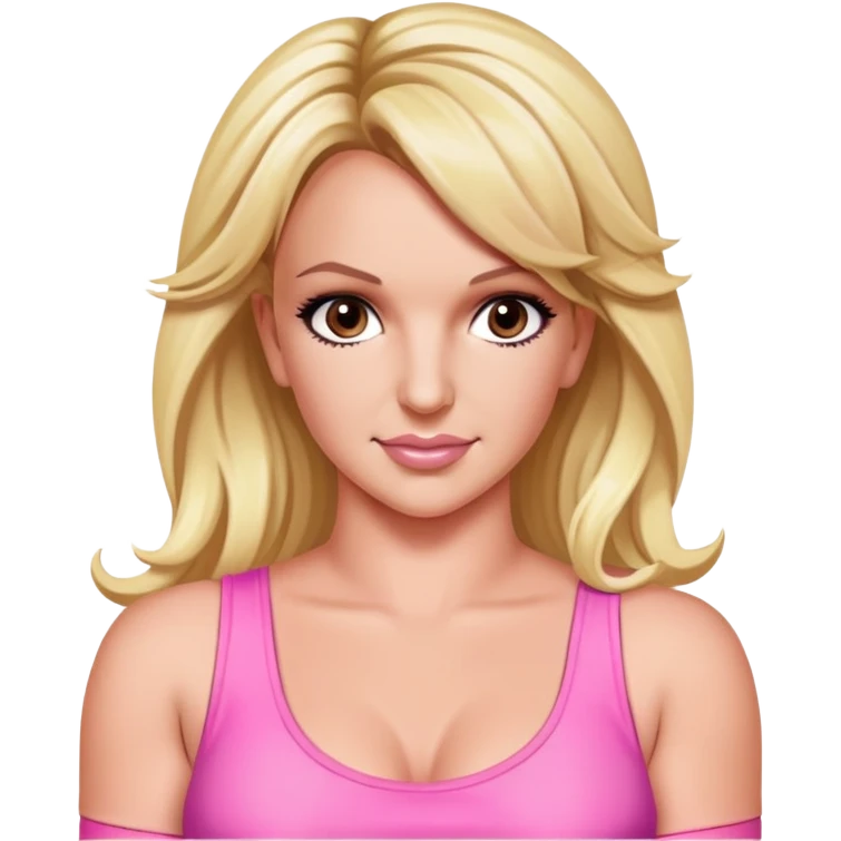 Britney Spears pink top emoji