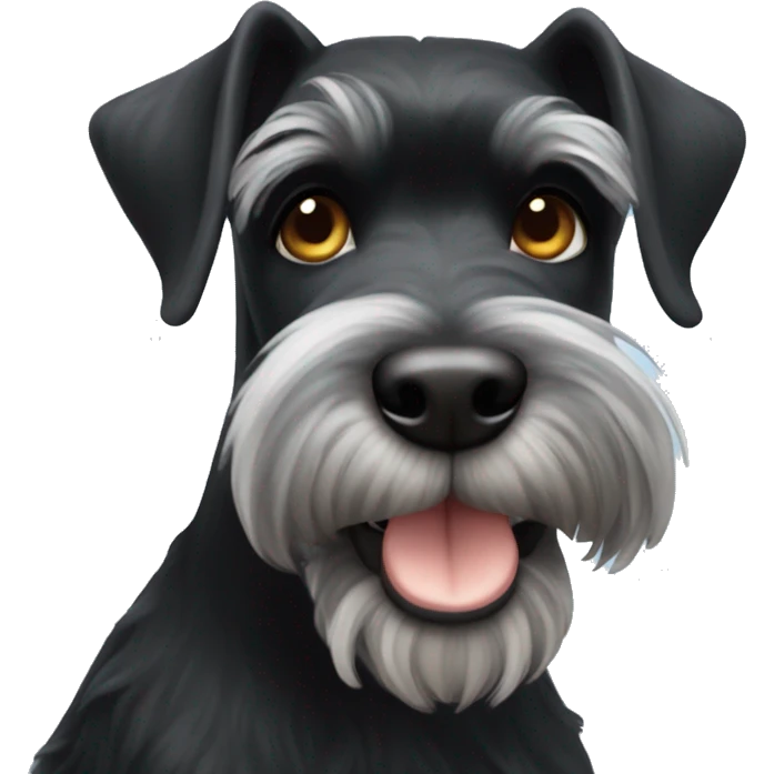 Black schnauzer  emoji