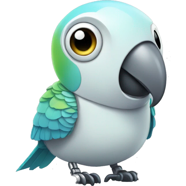 parakeet robot emoji