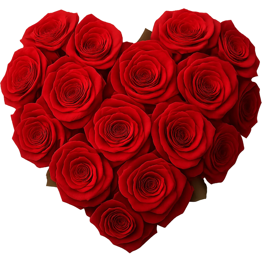 rose heart,, remove background emoji