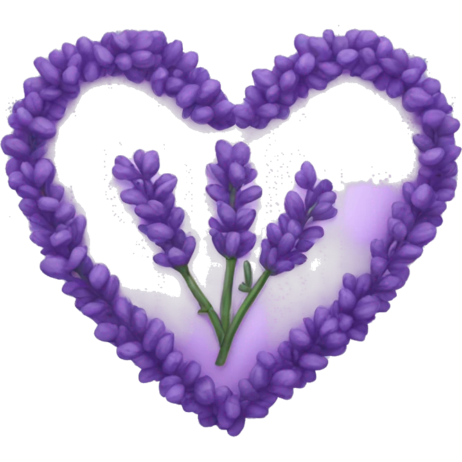 Lavender heart emoji