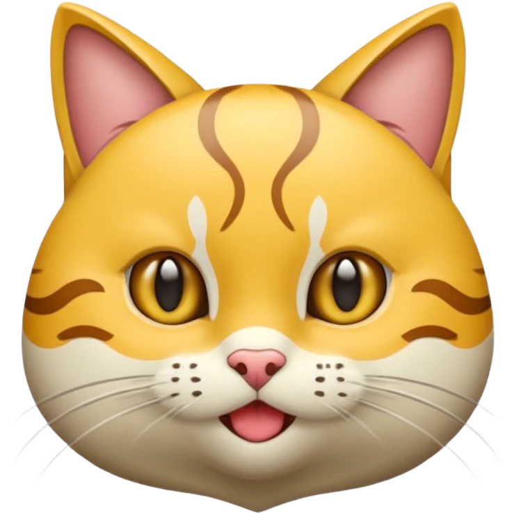 котик новогодний с бантом emoji