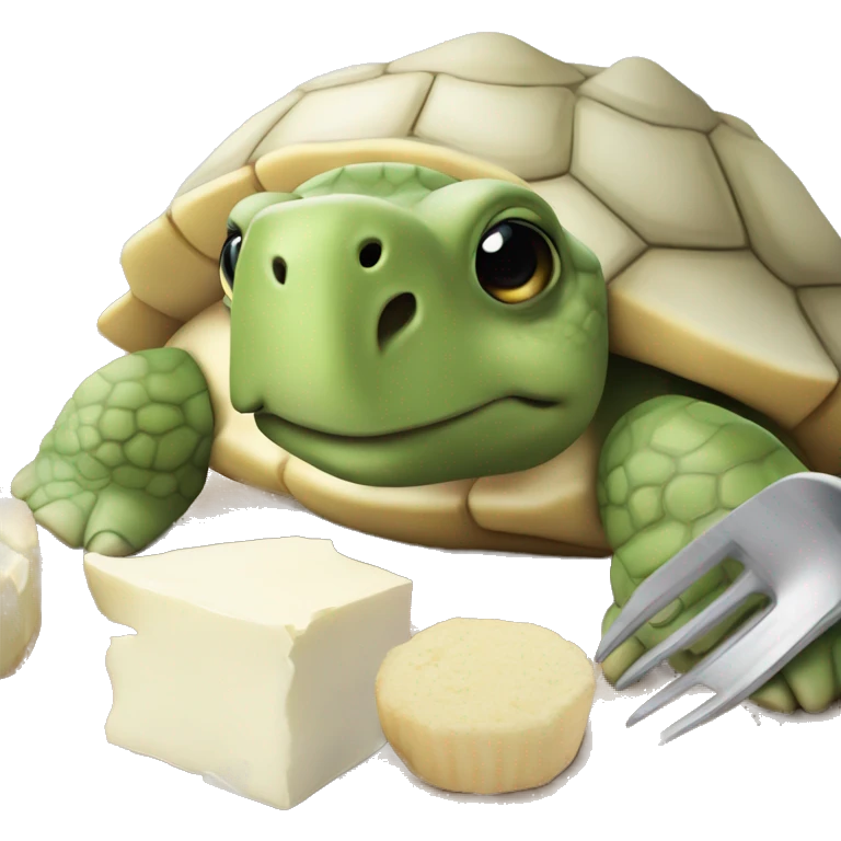 Une tortue qui mange une chèvre emoji