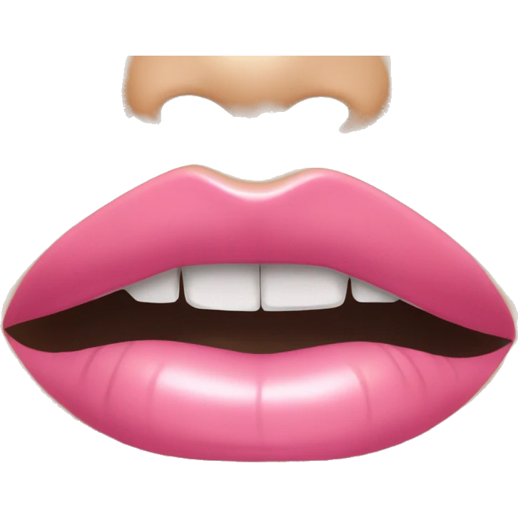 Pink lip gloss emoji