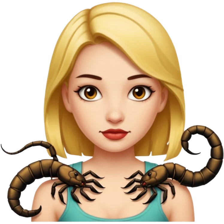 Girl with Scorpion Tattoo emoji