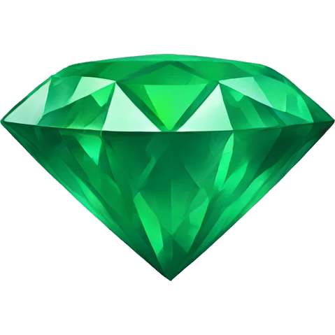 Green diamond  emoji