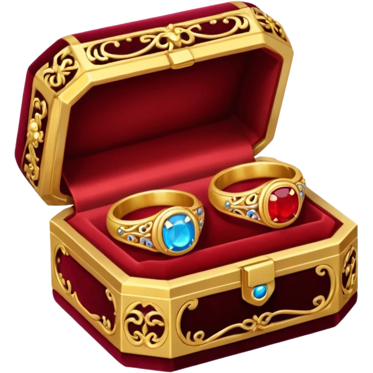 Couple of ring in box emoji