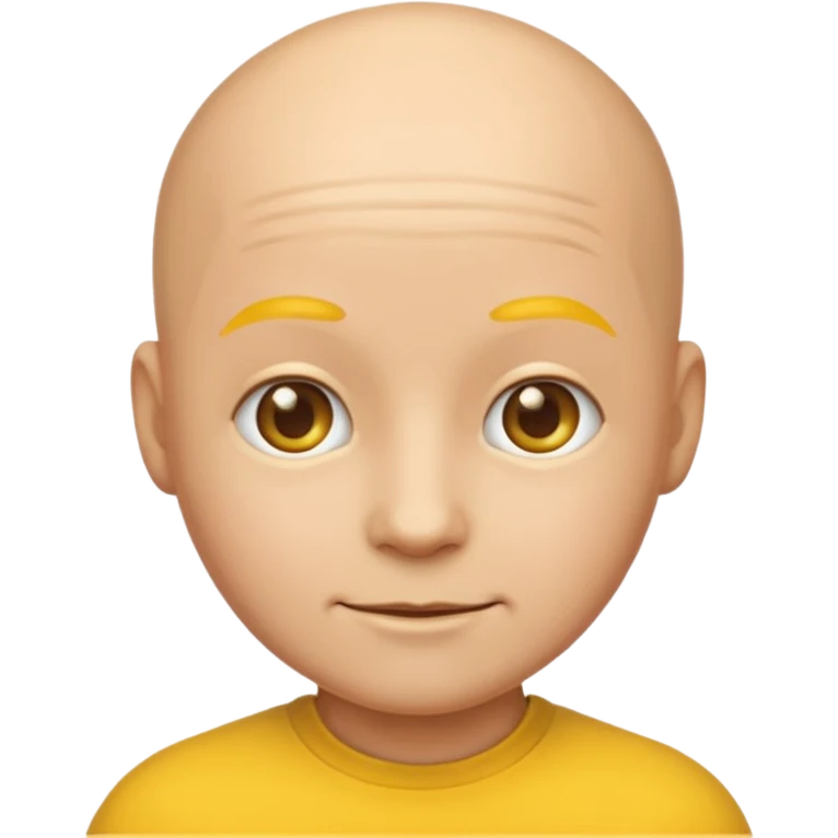 an emoji with no face bald emoji
