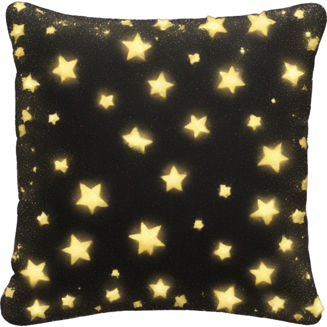 Black glittery pillow emoji