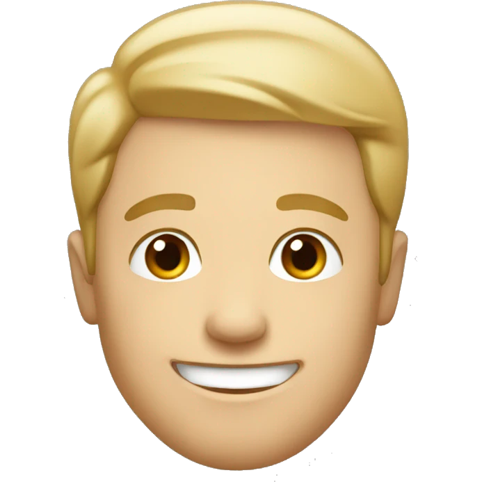 happy white male emoji