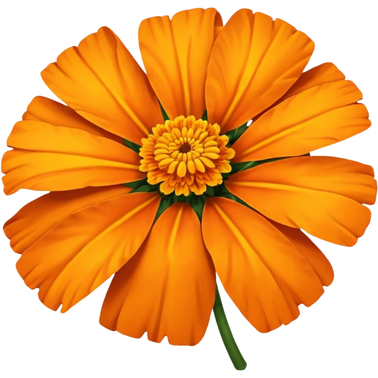 single marigold flower emoji