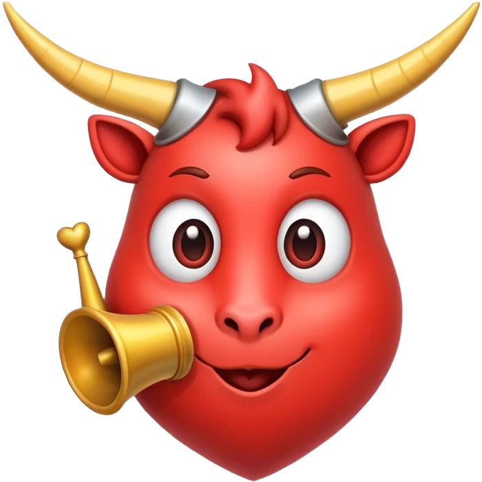 Heart with horn emoji
