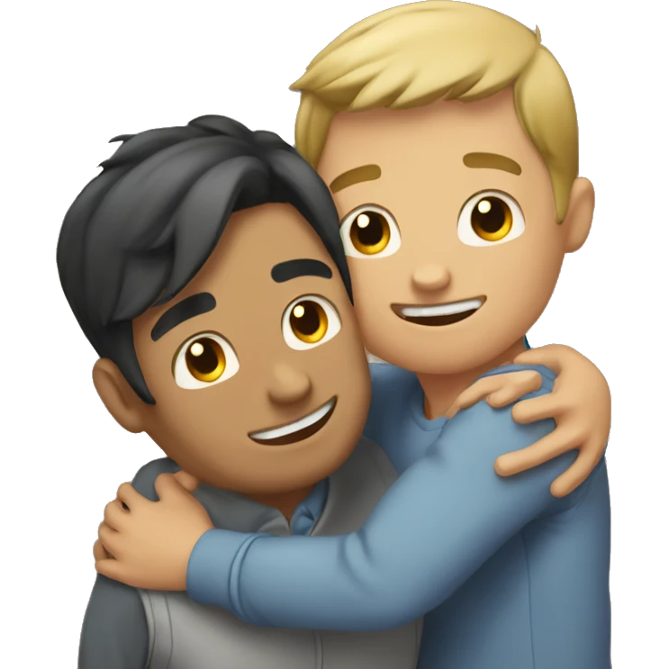 Loving Bro hug emoji
