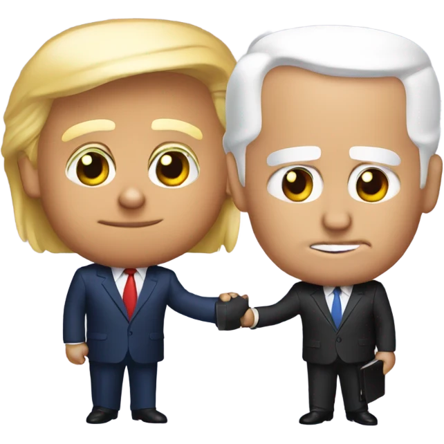 Trump and Biden  emoji