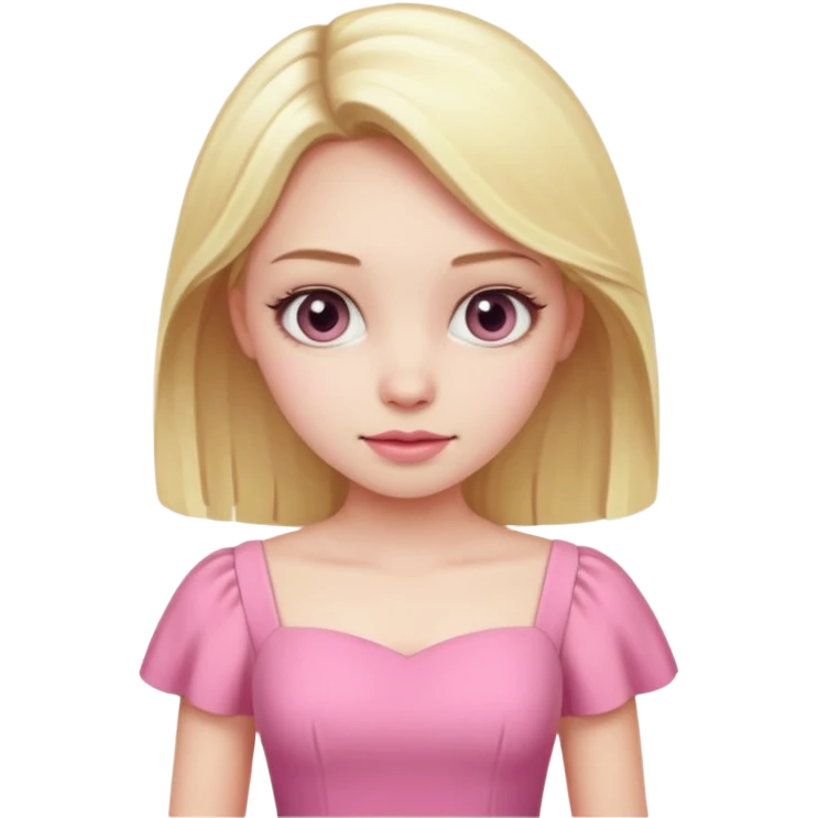 Film student Blonde girl pink emoji
