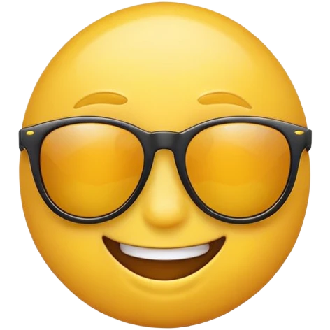 Cool emoji with sunglasses  emoji
