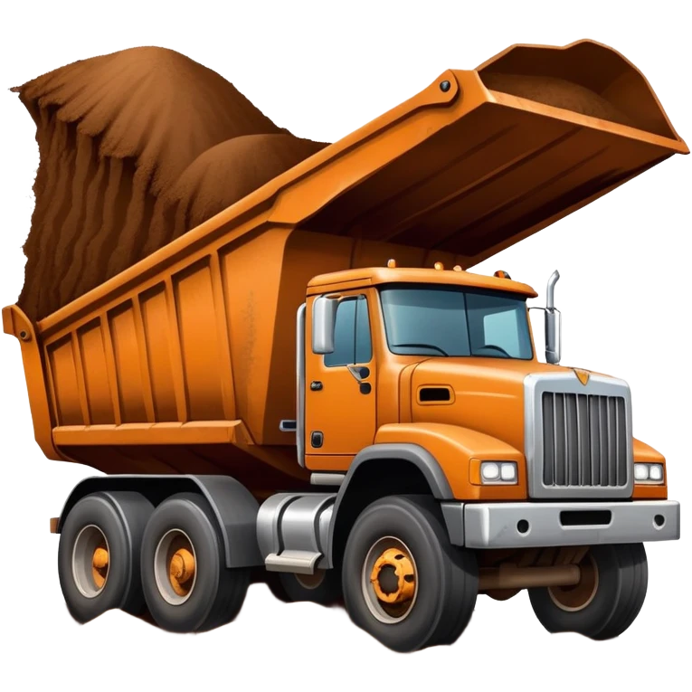 18 wheeler dumping dirt emoji