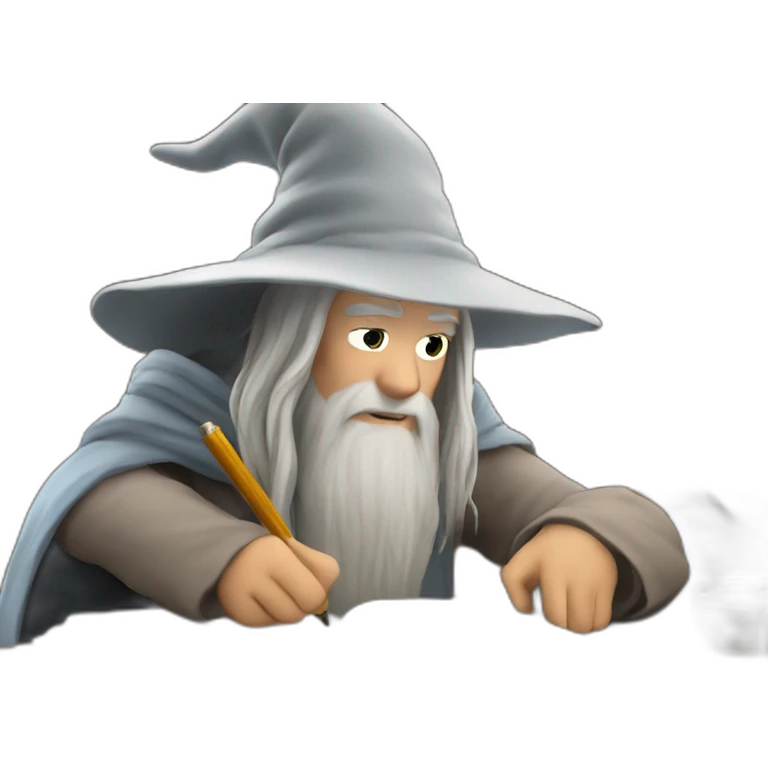 gandalf writing a story emoji