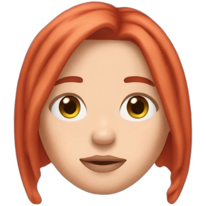 Billie Eilish red hair emoji