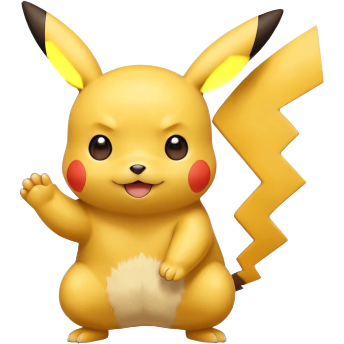 пікачу показує рухи лапками emoji