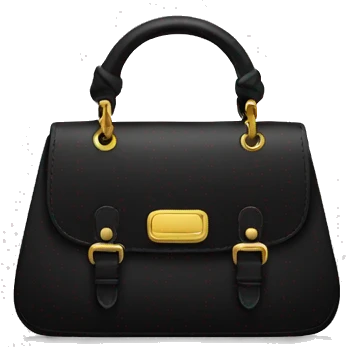 Black handbag  emoji