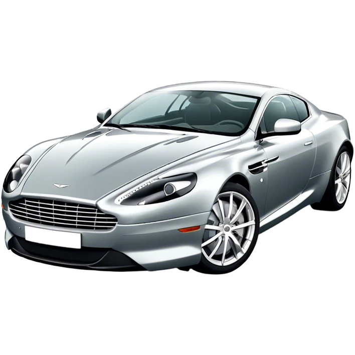 Aston Martin DB9 - Aston Martin (Model Year: 2016) (Iconic colour: Silver) emoji