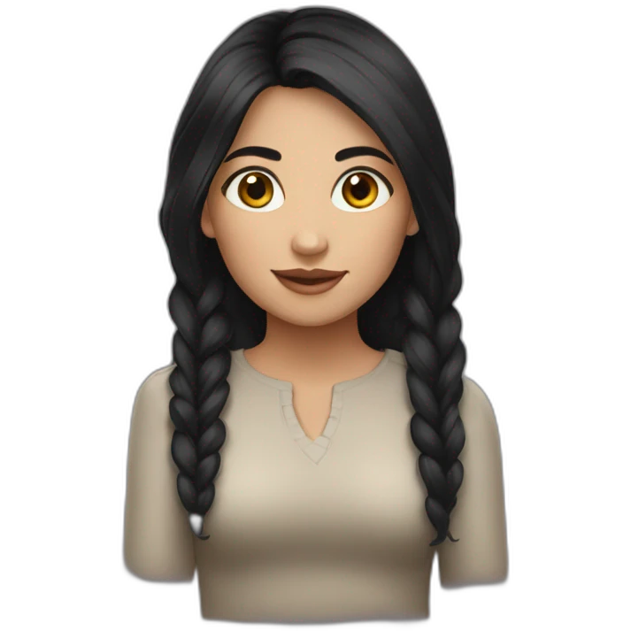 Moldovanian girl black hair emoji
