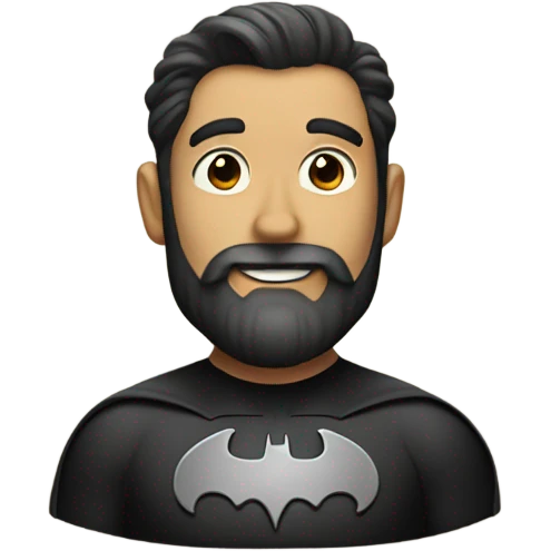 Batman with a beard  emoji
