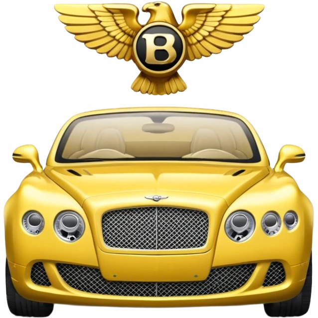 Yellow Bentley emoji