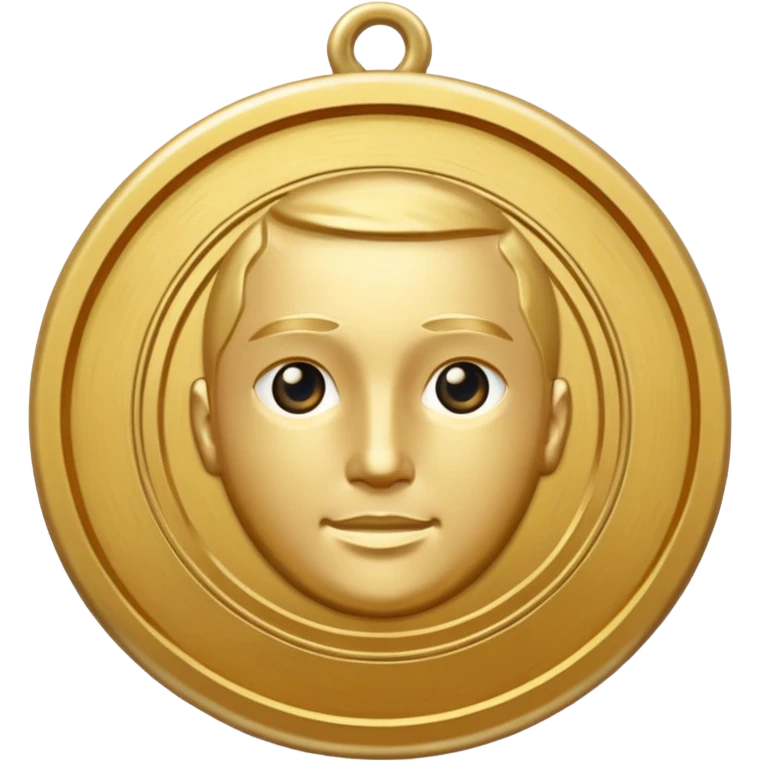 a gold medal with a gold lifevest engraved on it emoji