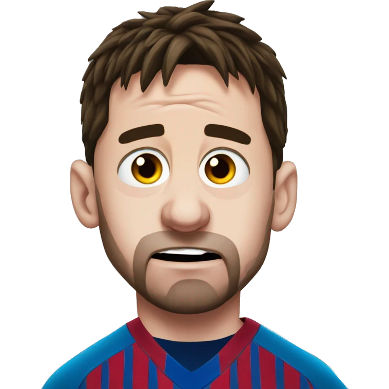 leo messi crying emoji