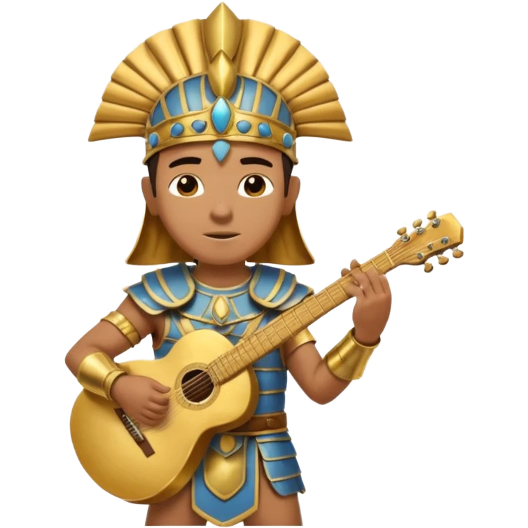 pharaoh gladiator play guitar emoji