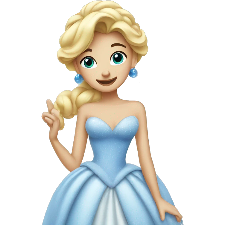 Cinderella christmas emoji