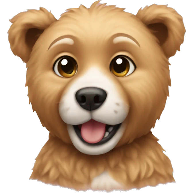Teddybear with dog emoji