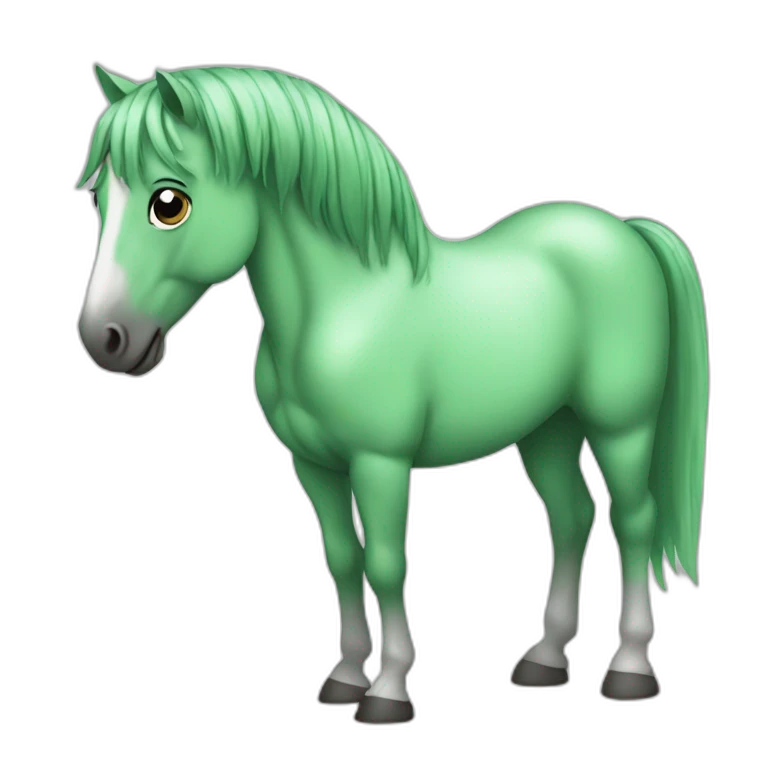 horse green  emoji