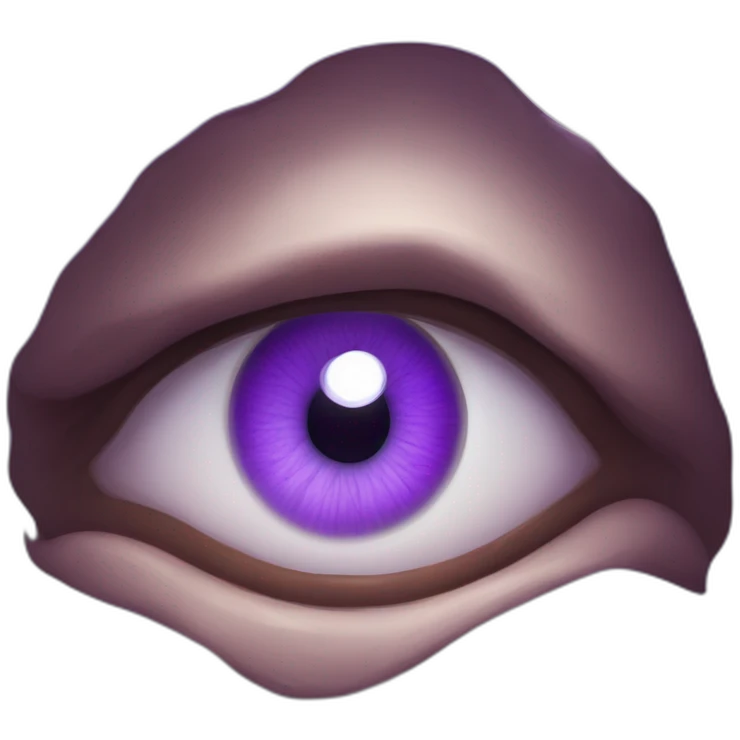 majestic godly violet iris eyeball without eyelid emoji