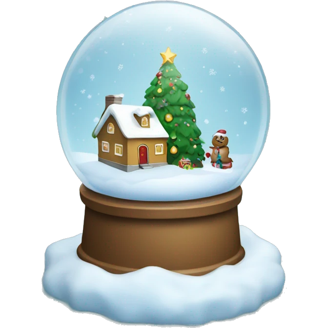 Christmas snow globe emoji