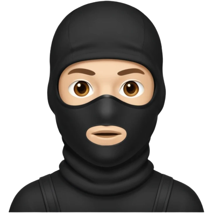 man in balaclava emoji