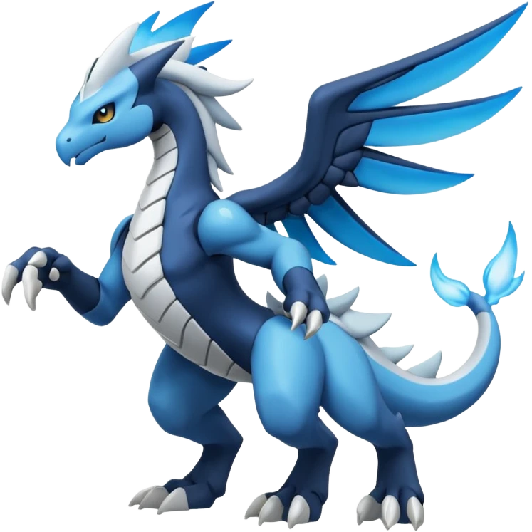 Inteleon-Amaura-Zekrom-Pokémon-fusion (full body) emoji