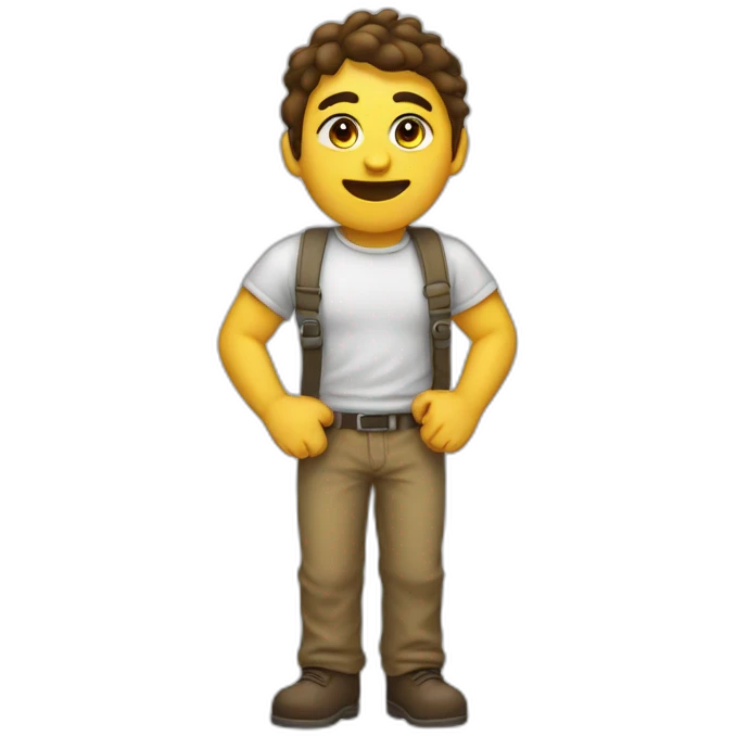 Libreta con ojos y pies emoji