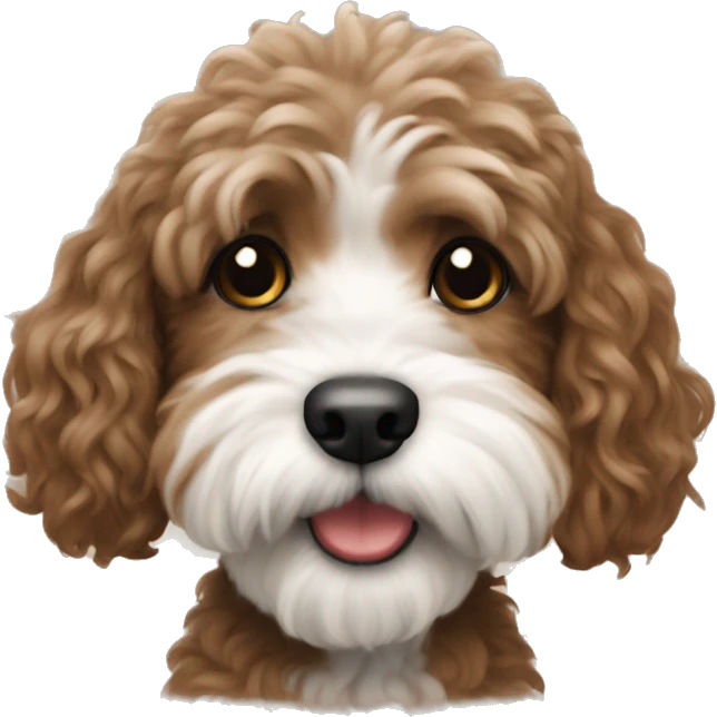Mini bernadoodle  emoji