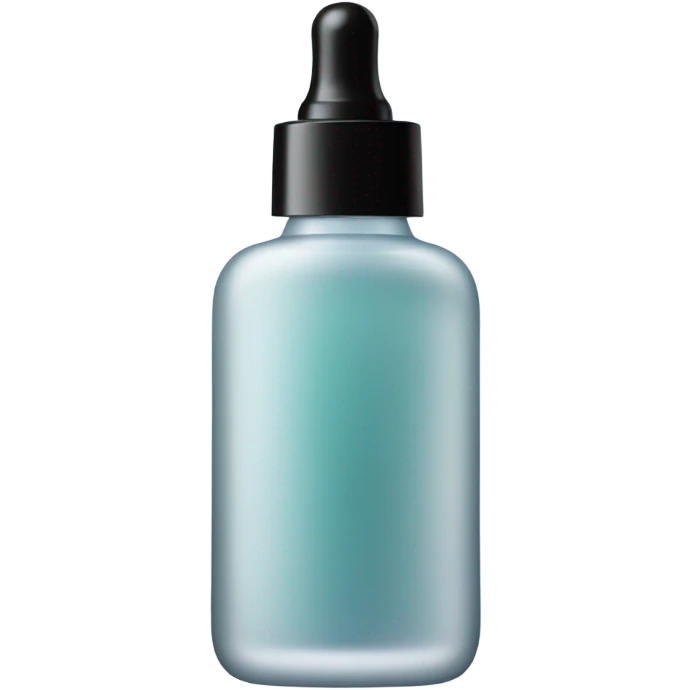 face serum transparent matte bottle emoji