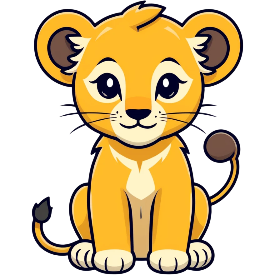 a muslim lion cub emoji