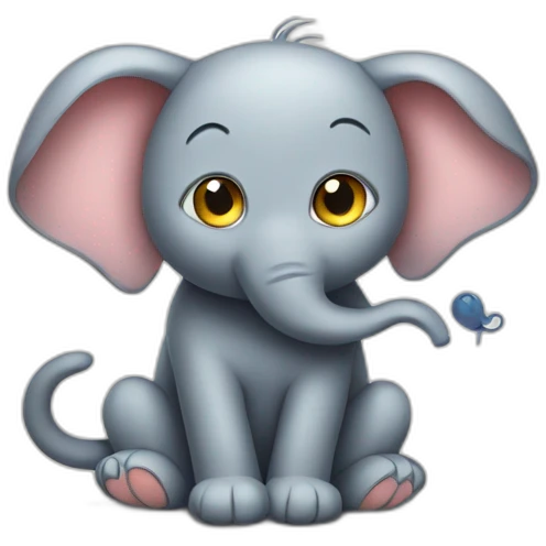Cat with elephant emoji